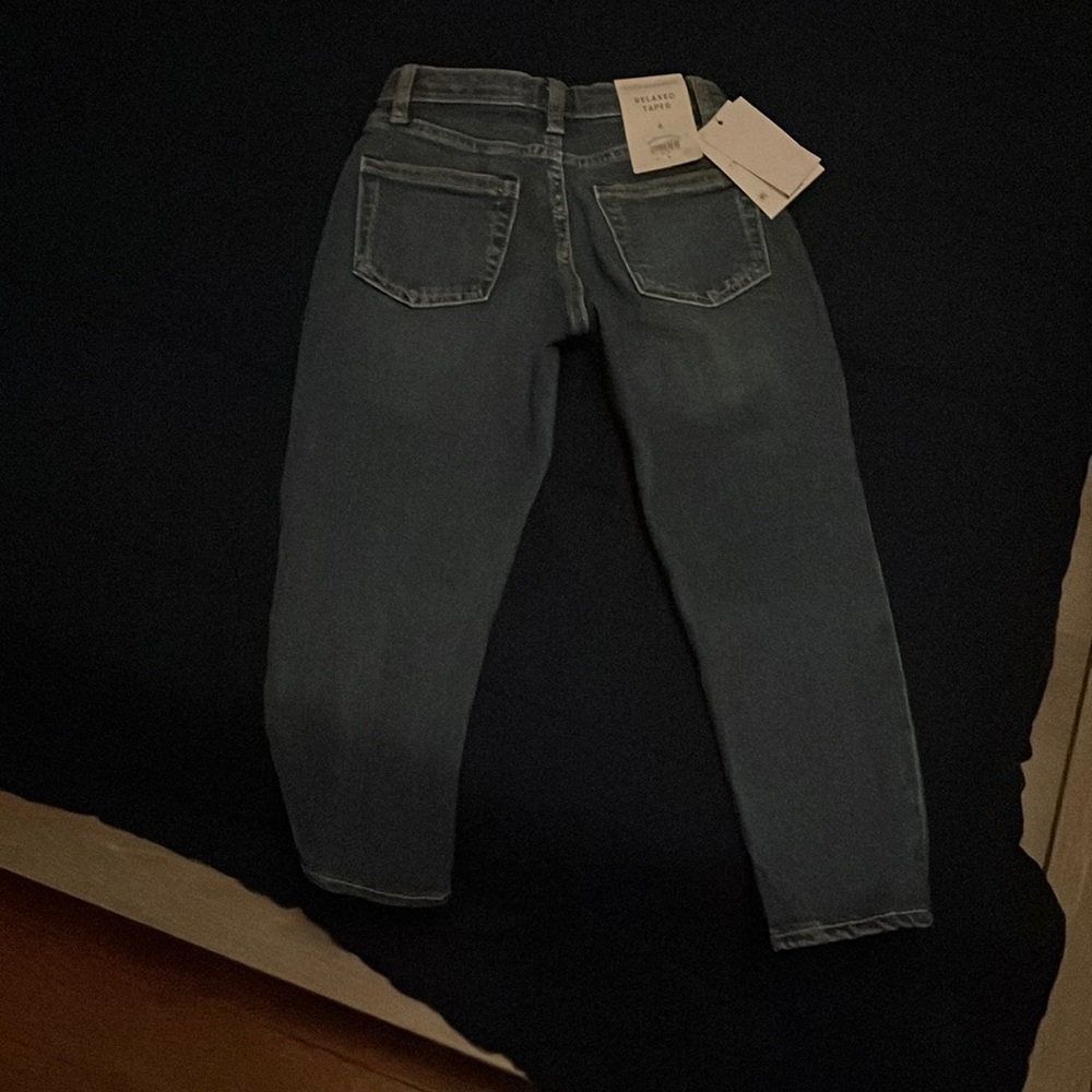 Blue taper jeans for boys size 6